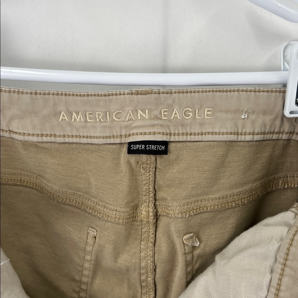 American Eagle - Women’s Jeans - Khaki - Size 12 Short - Super High Rise Jegging - Picture 7 of 11